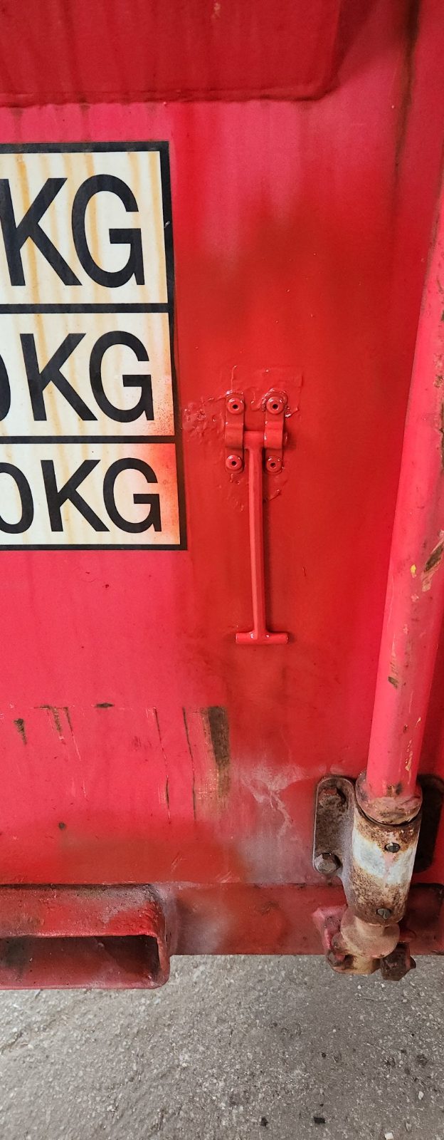 Bundvange efter reparation og maling